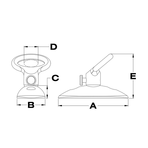 Fender Lock, Deck Mount 2